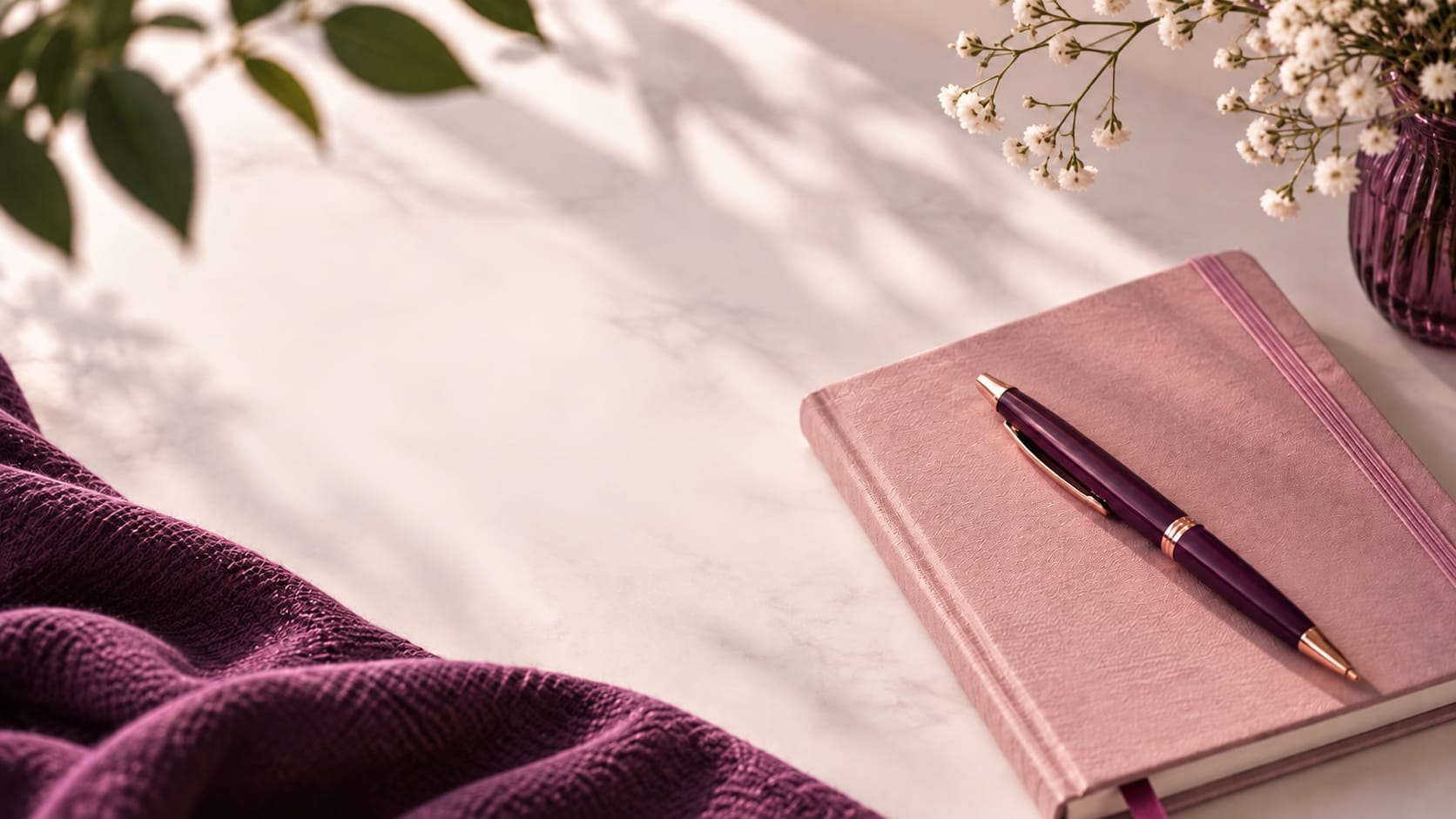 A quiet moment with a notebook and music